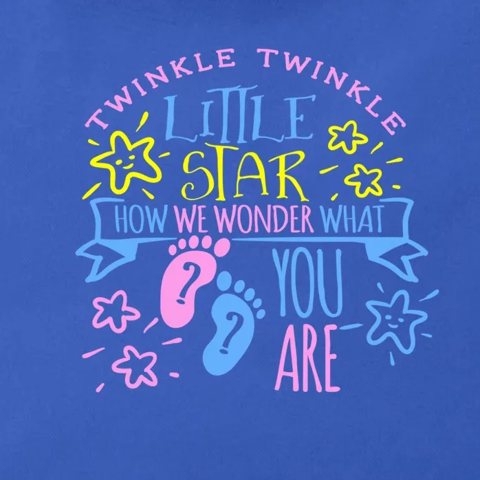 Twinkle Little Star How We Wonder What You Are Gender Reveal Gift Zip Tote Bag