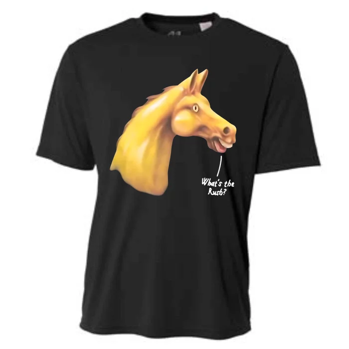 The Late Show Horse Whats The Rush Cooling Performance Crew T-Shirt