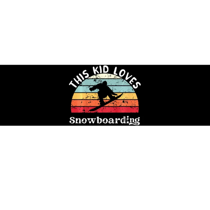 This Loves Snowboarding Bumper Sticker