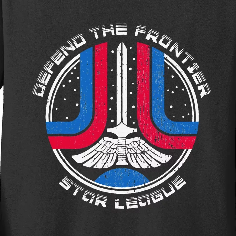 The Last Starfighter Star League Distressed Kids Long Sleeve Shirt