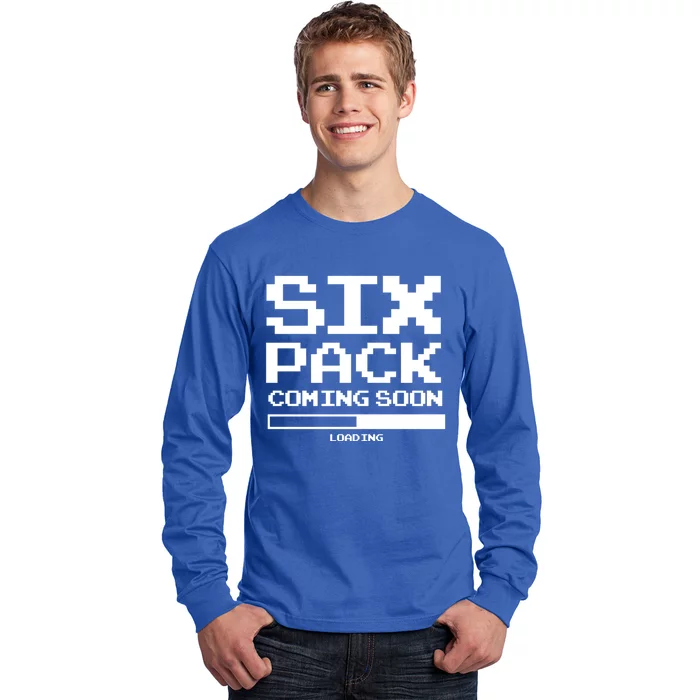 Trendy Loading Six Pack Coming Soon Gift Long Sleeve Shirt