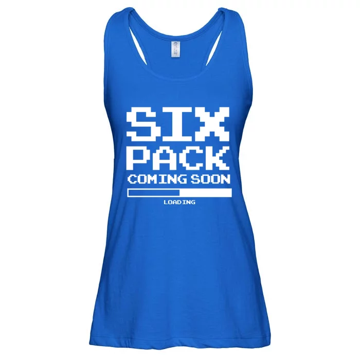 Trendy Loading Six Pack Coming Soon Gift Ladies Essential Flowy Tank