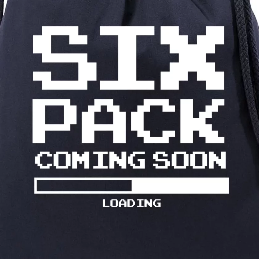 Trendy Loading Six Pack Coming Soon Gift Drawstring Bag