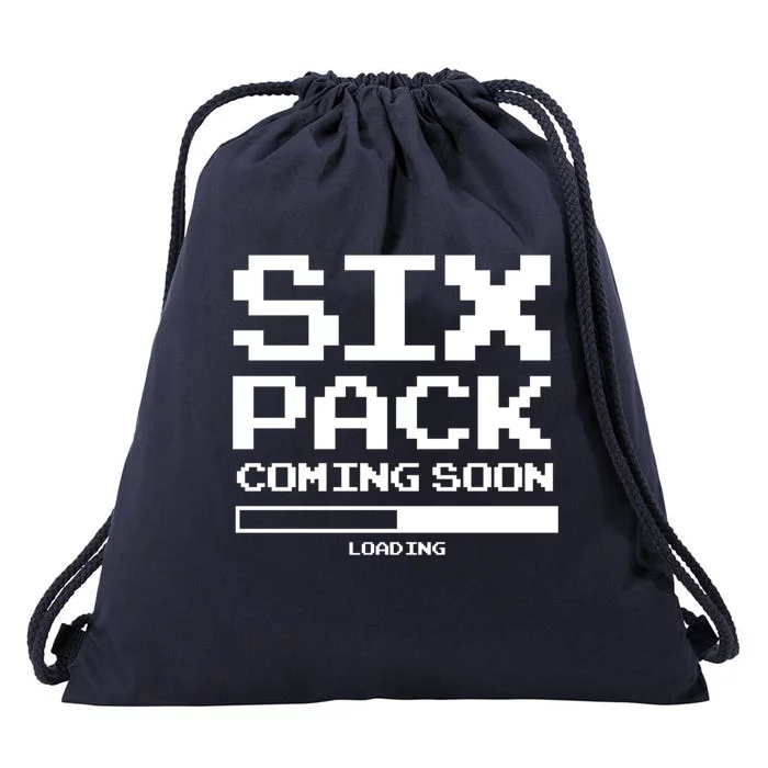 Trendy Loading Six Pack Coming Soon Gift Drawstring Bag