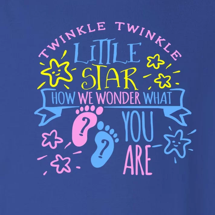 Twinkle Little Star How We Wonder What You Are Gender Reveal Gift Toddler Long Sleeve Shirt