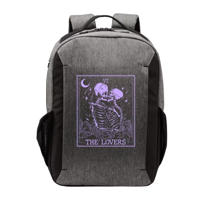 The Lovers Skeleton Tarot Card VI Vintage Halloween Vector Backpack