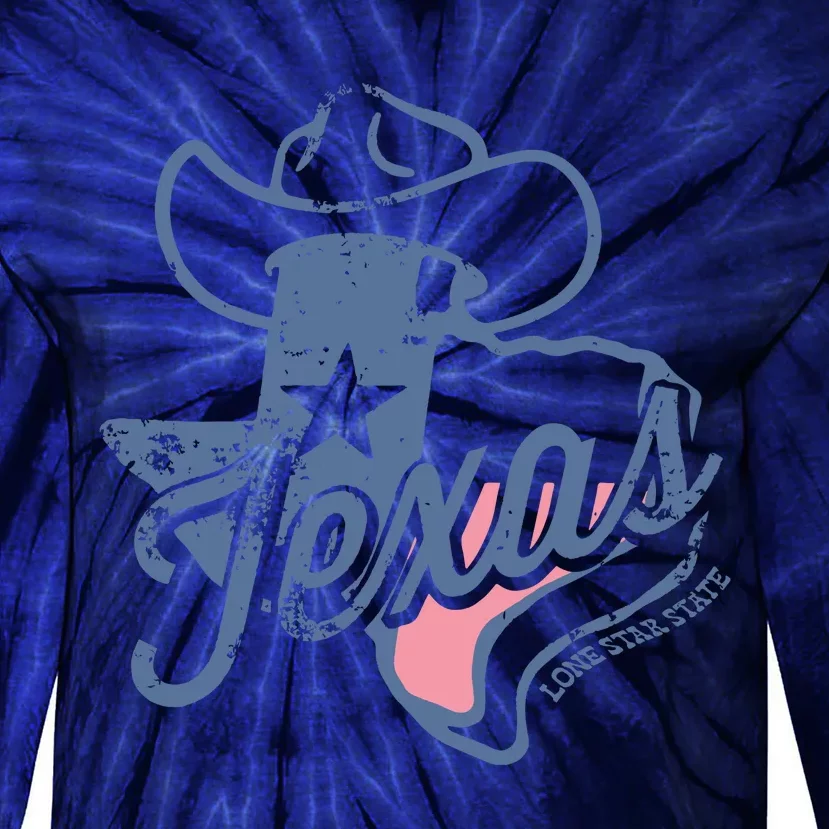 Texas Lone Star State Tie-Dye Long Sleeve Shirt