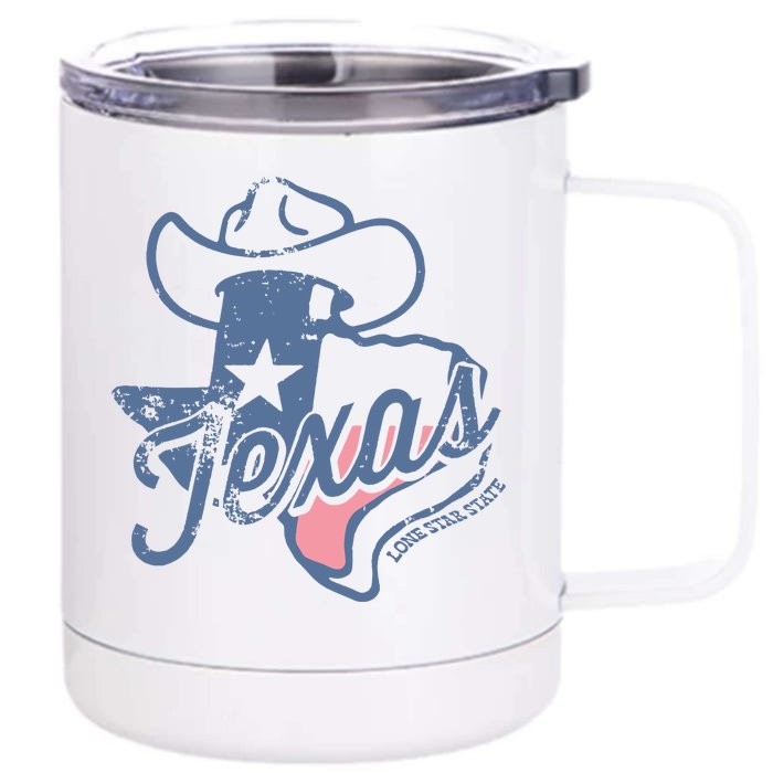 Texas Lone Star State Front & Back 12oz Stainless Steel Tumbler Cup