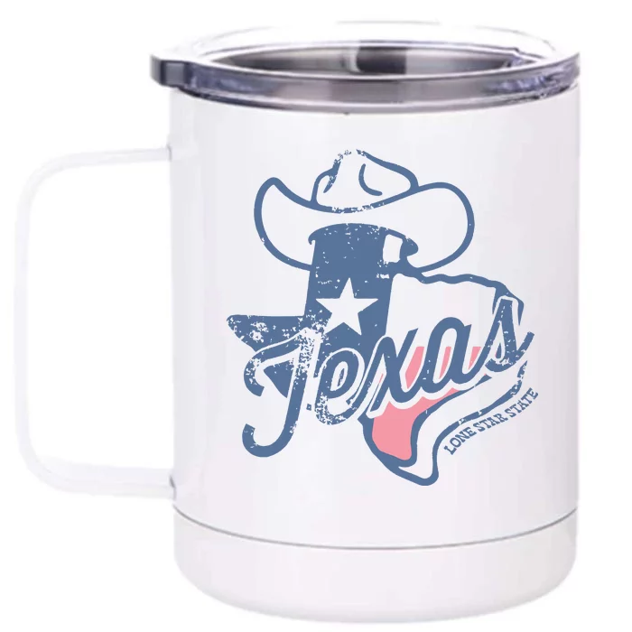 Texas Lone Star State Front & Back 12oz Stainless Steel Tumbler Cup