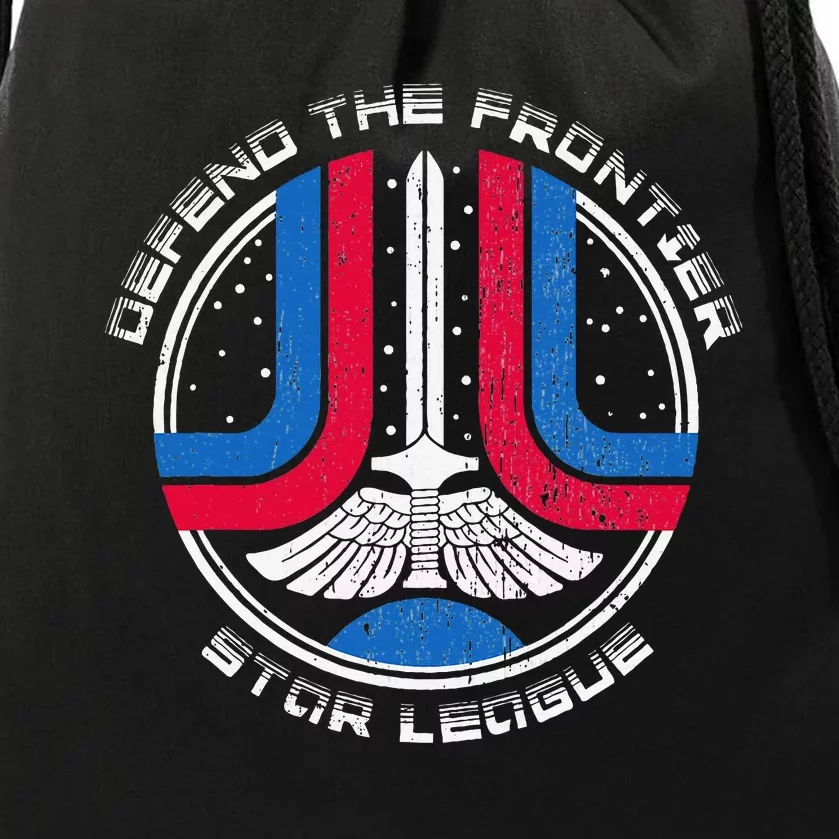 The Last Starfighter Star League Distressed Drawstring Bag