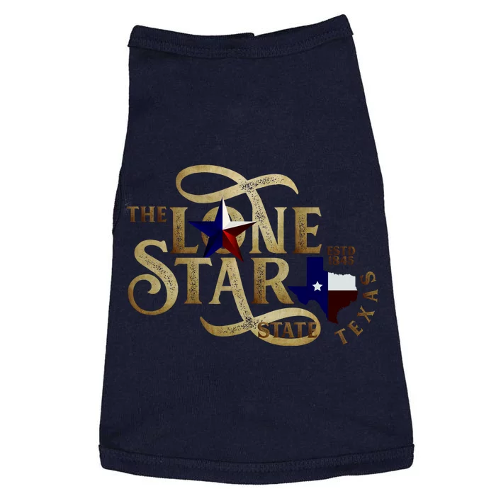 The Lone Star State Texas Logo Doggie Tank