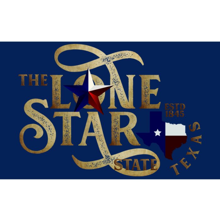 The Lone Star State Texas Logo Bumper Sticker