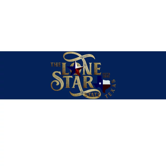 The Lone Star State Texas Logo Bumper Sticker