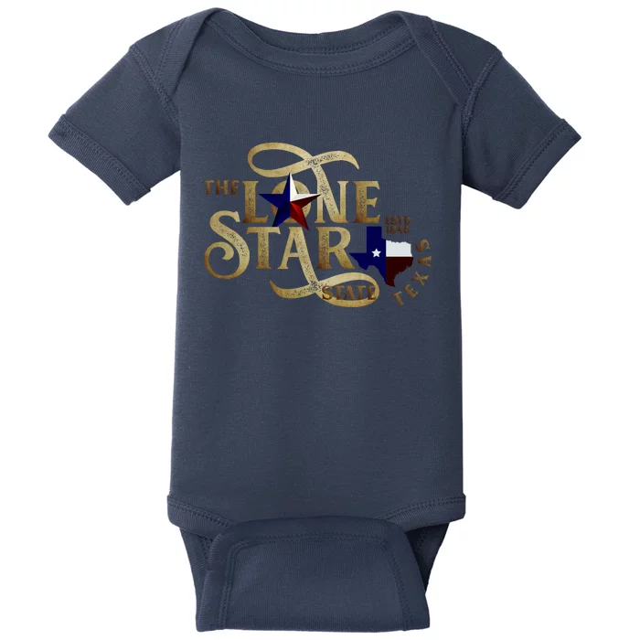 The Lone Star State Texas Logo Baby Bodysuit