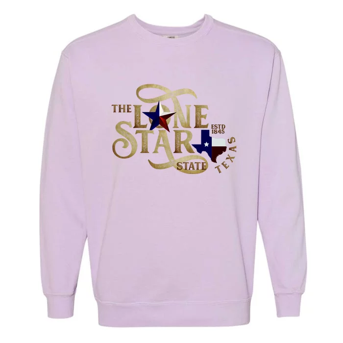 The Lone Star State Texas Logo Garment-Dyed Sweatshirt