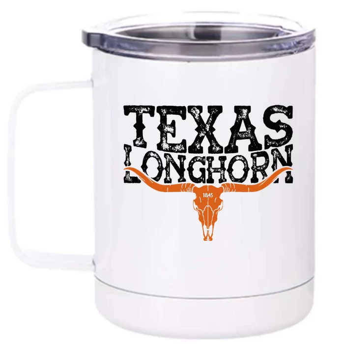 Texas Lone Star State Since 1845 Cowboy And Rodeo Front & Back 12oz Stainless Steel Tumbler Cup