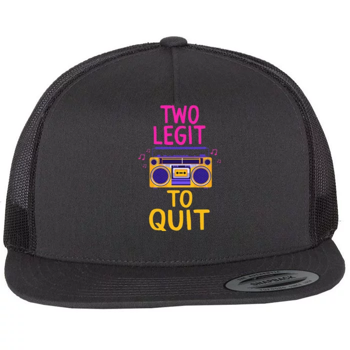 Two Legit To Quit 2nd Birthday Party Hip Hop Theme Toddlers Flat Bill Trucker Hat