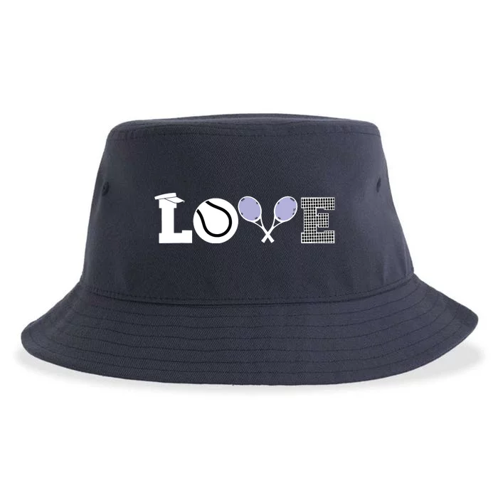 Tennis Love Tennis Fan Tennis Player Gift Tennis Lover Sustainable Bucket Hat