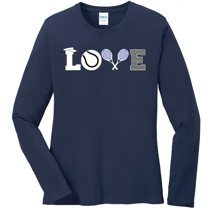 Tennis Love Tennis Fan Tennis Player Gift Tennis Lover Ladies Long Sleeve Shirt