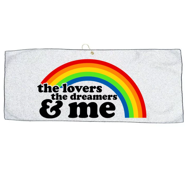 The Lovers The Dreamers And Me Large Microfiber Waffle Golf Towel