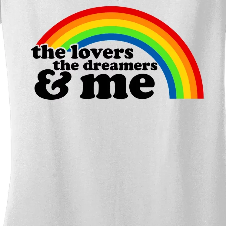 The Lovers The Dreamers And Me Women's V-Neck T-Shirt