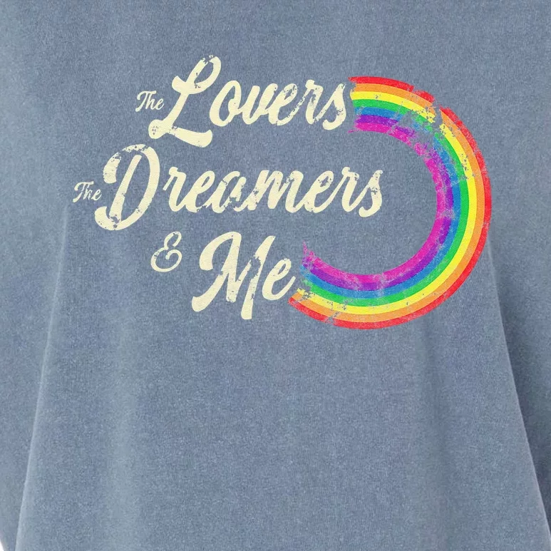 The Lovers The Dreamers And Me Rainbow Garment-Dyed Women's Muscle Tee