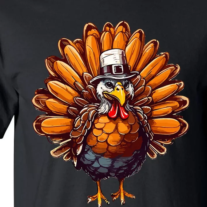 Thanksgiving Leopard Turkey Thanksgiving Autumn Fall season Tall T-Shirt