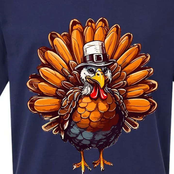 Thanksgiving Leopard Turkey Thanksgiving Autumn Fall season Sueded Cloud Jersey T-Shirt