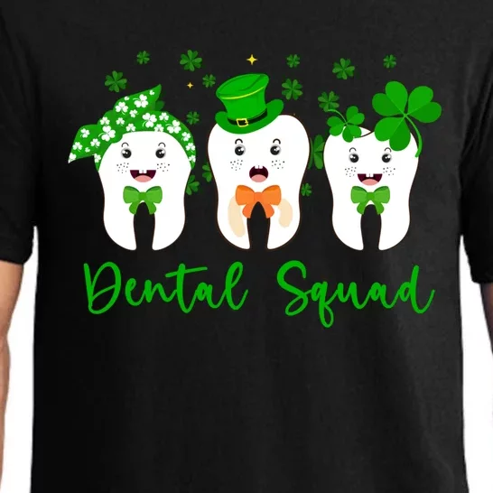 Three Leprechaun Teeth Dental Squad Dentist St Patrick's Day Meaningful Gift Pajama Set