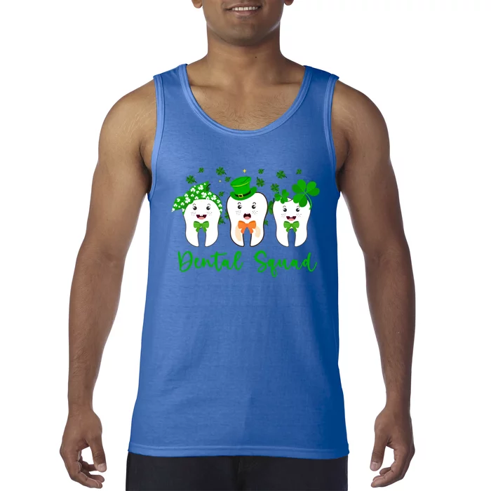 Three Leprechaun Teeth Dental Squad Dentist St Patrick's Day Meaningful Gift Tank Top