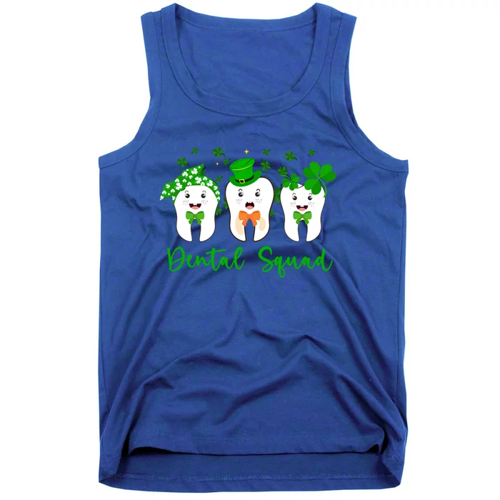 Three Leprechaun Teeth Dental Squad Dentist St Patrick's Day Meaningful Gift Tank Top