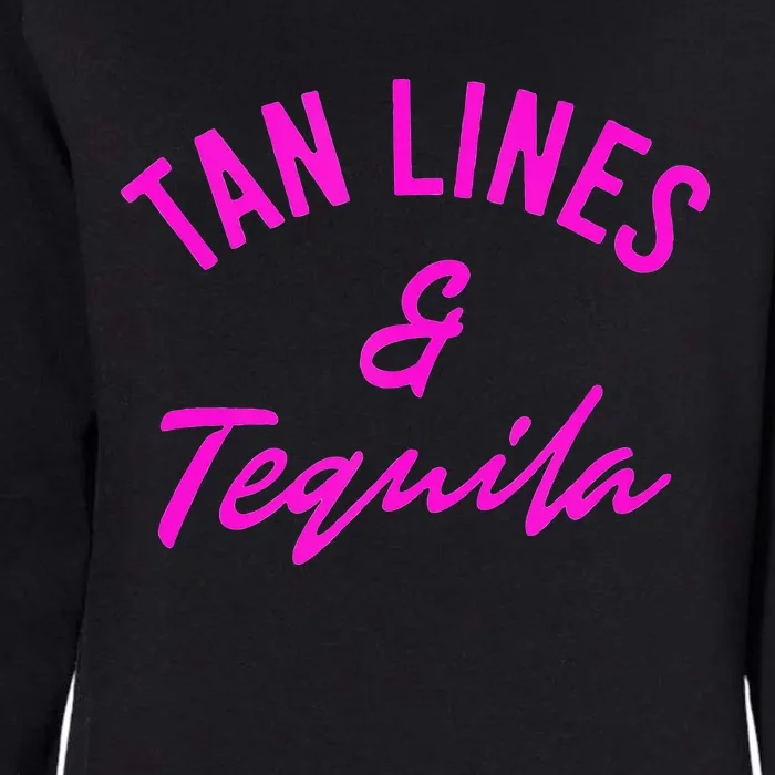 Tan Lines & Tequila Womens California Wash Sweatshirt