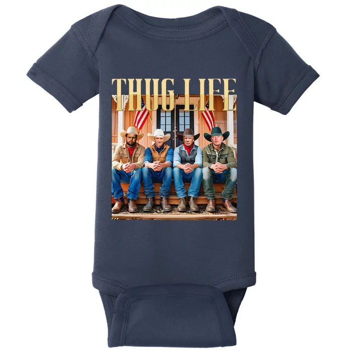 Thug Life Trump Vance Kennedy Elon Baby Bodysuit