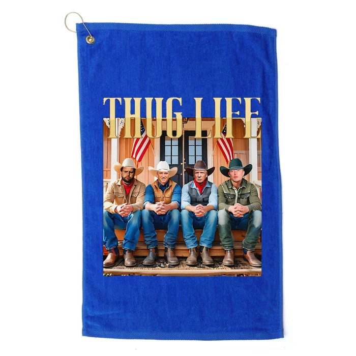 Thug Life Trump Vance Kennedy Elon Platinum Collection Golf Towel