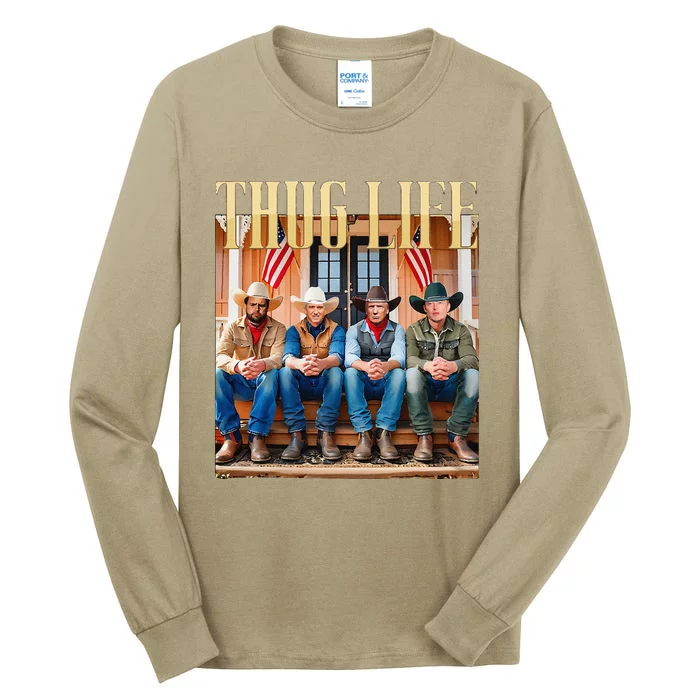 Thug Life Trump Vance Kennedy Elon Tall Long Sleeve T-Shirt