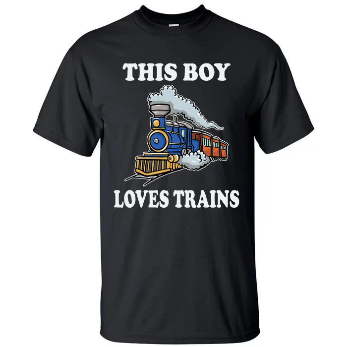 This Loves Trains Gift Wagon Lover Tall T-Shirt