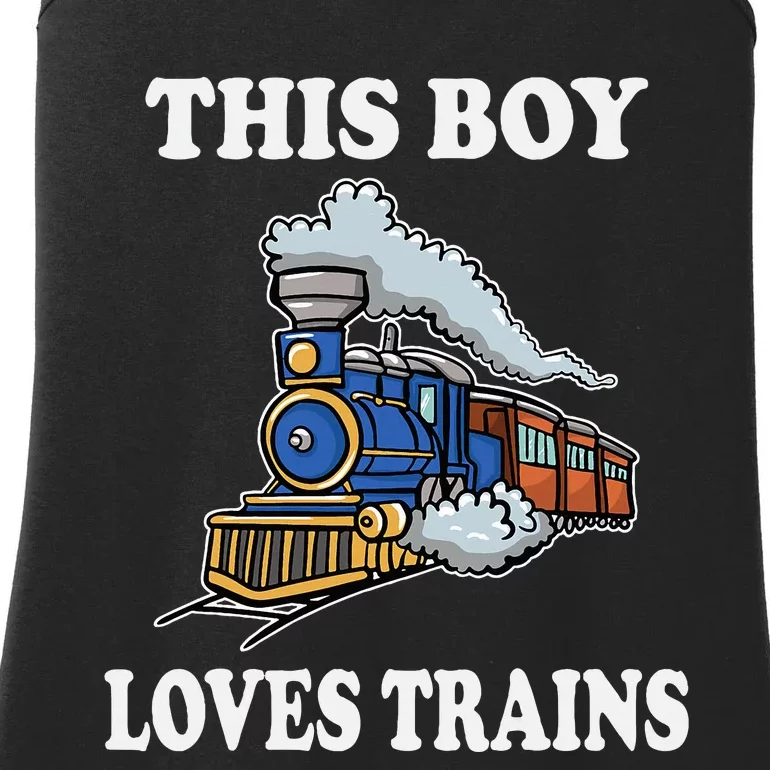 This Loves Trains Gift Wagon Lover Ladies Essential Tank