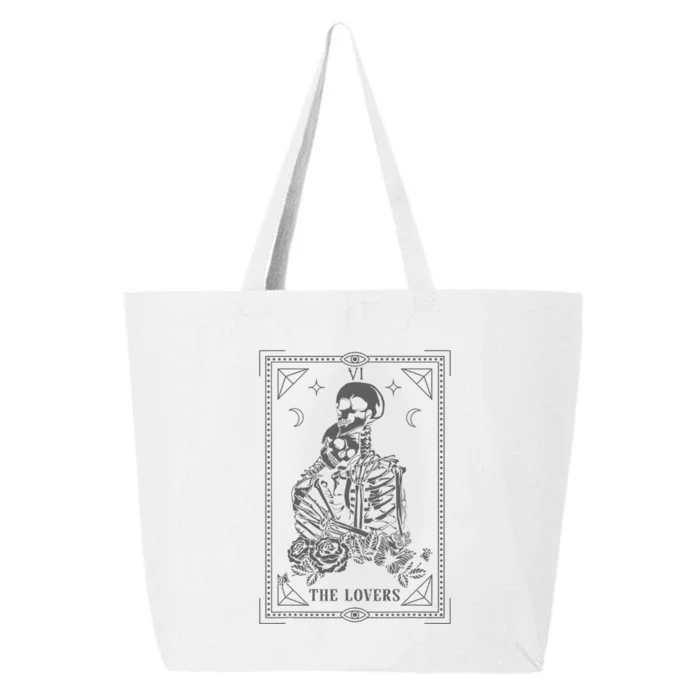 The Lovers Tarot Card. Skeleton Couple Gothic Halloween Goth 25L Jumbo Tote