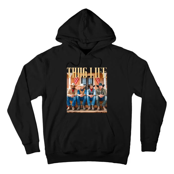 Thug Life Trump Vance Kennedy Elon Tall Hoodie