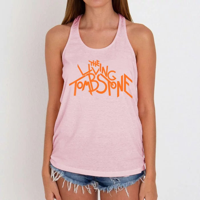 The Living Tombstone Women's Knotted Racerback Tank