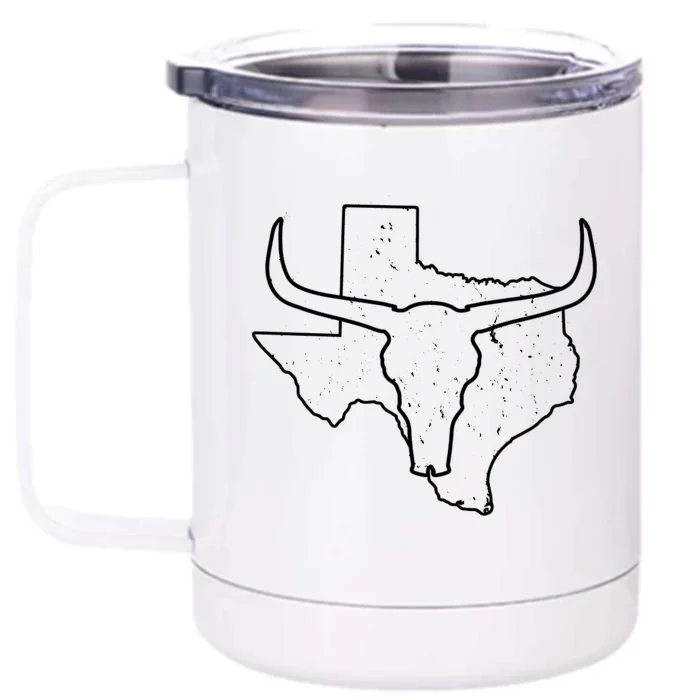 Texas Longhorns Front & Back 12oz Stainless Steel Tumbler Cup