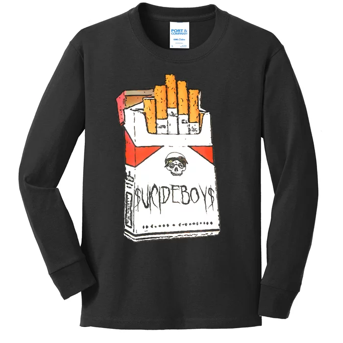 The Long Term Effects Of Vintage Retro Suffering Wave Kids Long Sleeve Shirt