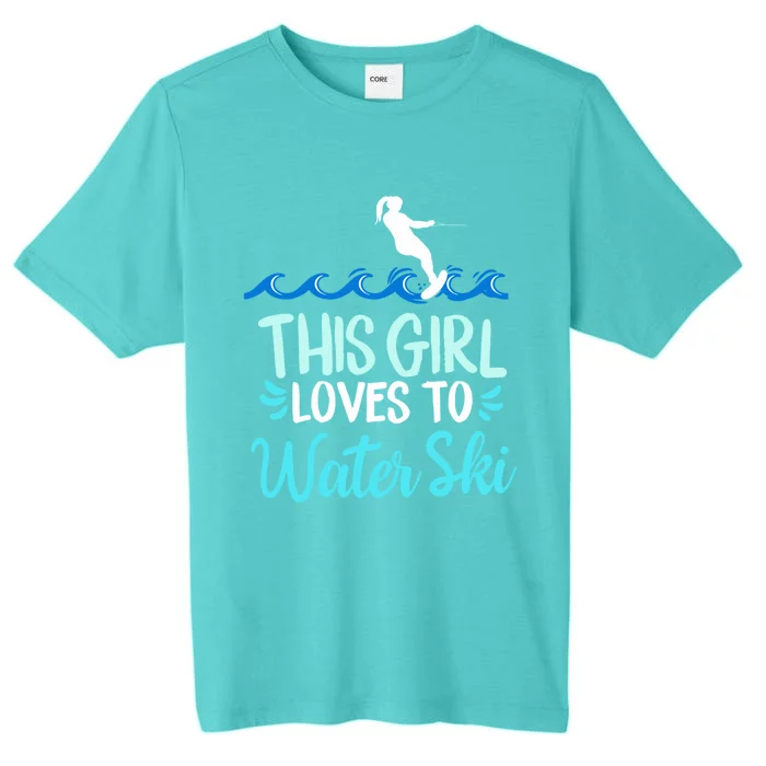 This Loves To Water Ski Gift ChromaSoft Performance T-Shirt