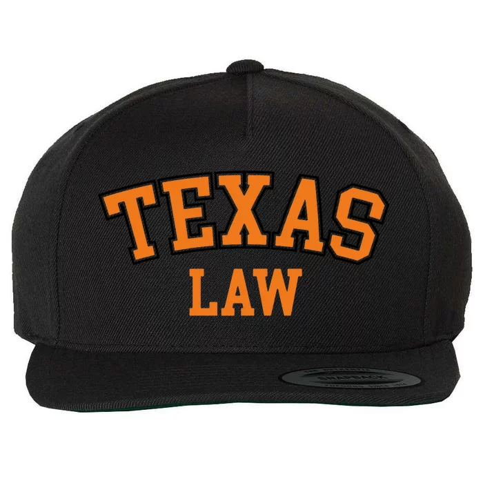 Texas Law Texas Bar Graduate Gift Lawyer College Wool Snapback Cap