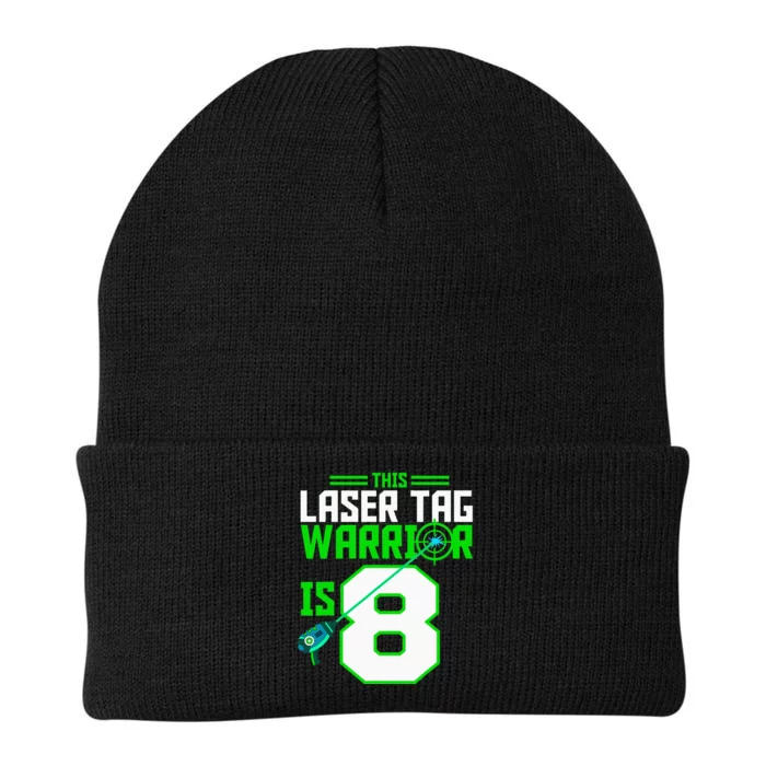 This Laser Tag Warrior Is 8 Gaming Birthday Party Knit Cap Winter Beanie