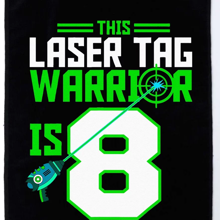 This Laser Tag Warrior Is 8 Gaming Birthday Party Platinum Collection Golf Towel