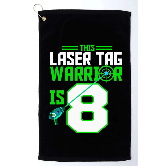 This Laser Tag Warrior Is 8 Gaming Birthday Party Platinum Collection Golf Towel