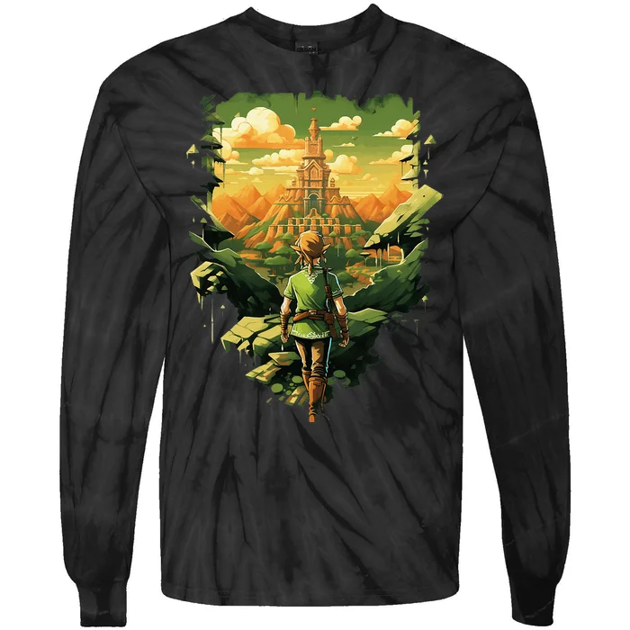 Tloz Link To A New Adventure Tie-Dye Long Sleeve Shirt