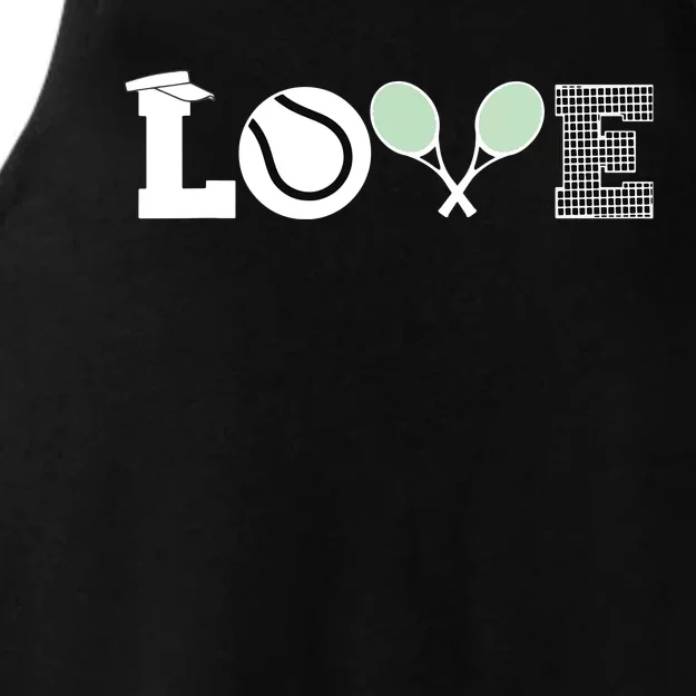 Tennis Love Tennis Fan Tennis Player Gift Tennis Lover Ladies Tri-Blend Wicking Tank