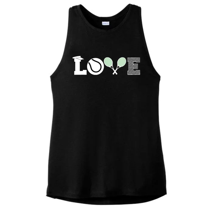 Tennis Love Tennis Fan Tennis Player Gift Tennis Lover Ladies Tri-Blend Wicking Tank